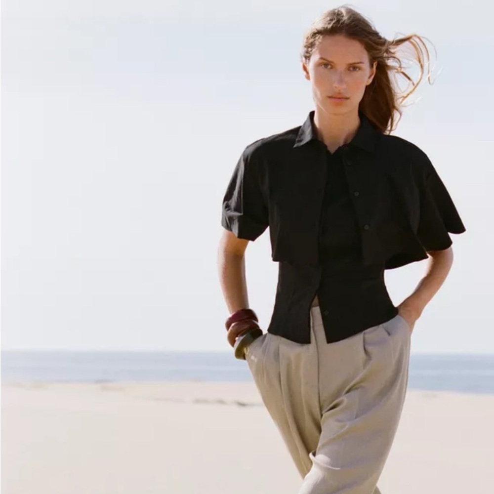 Zara Double-layered shirt size small